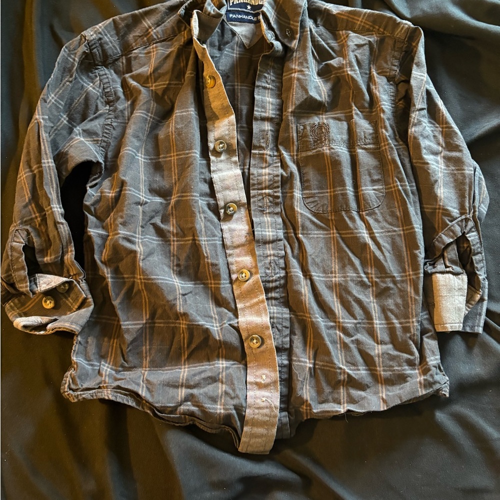 Plaid Button-Down Shirt for Kids